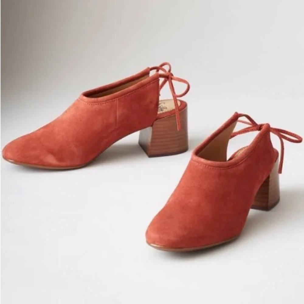 Sofft Sundance Terracotta Suede Mule Heels